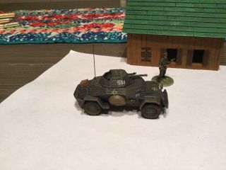 Bolt Action Scale Printed 1/56 German Sd.  Kfz 222 Armored Recce Car Painted 28mm