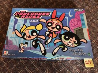 Powerpuff Girls Board Game Saving The World Before Bedtime Complete