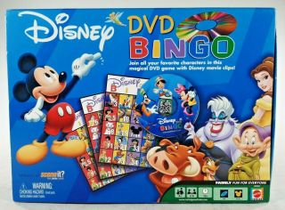 Disney Dvd Bingo (mattel) Family Fun - Complete