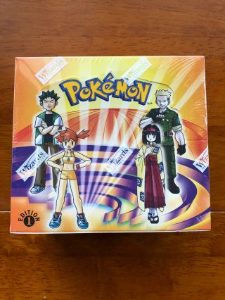 Pokemon Gym Heroes 1st First Edition Booster Box Factory Rare