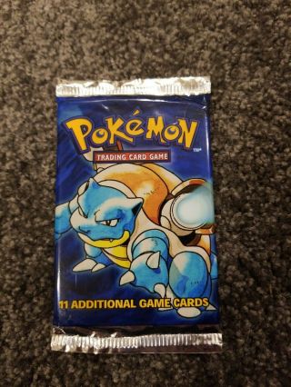 Pokémon Base Set Booster 1999 Factory Trading Card Game Pack Blastoise