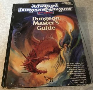 Tsr Ad&d Dungeons Master Guide 2nd Edtion 1989 2100
