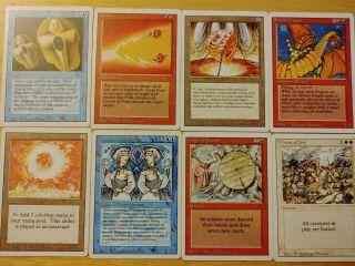 Mtg Magic The Gathering Revised Set - No Dual Lands (includes Wheel Of Fortune)