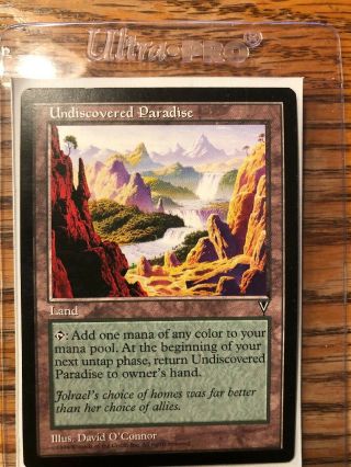 Undiscovered Paradise X (4) Mtg Visions Excellent/near (rg) 4rcards