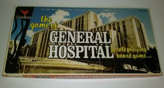 1982 General Hospital Board Game Based On The Serial Soap Opera Htf Rare