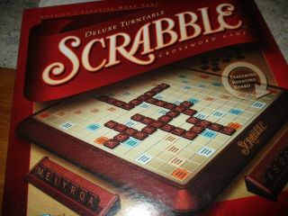 Scrabble Deluxe Turntable Edition Parker Brothers Complete