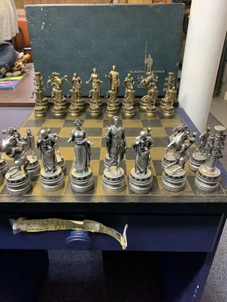 Vintage Classic Games Chess Set Edition I Ancient Rome Figures