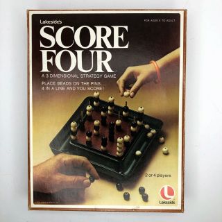 Vintage 1978 Score Four Game Lakeside Games No.  8325 Complete