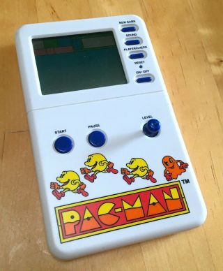 Vintage 1980 Pac - Man Handheld Lcd Video Game Classic Namco Pac Man 80s