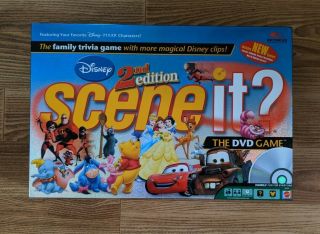Disney Scene It 2nd Edition Dvd Game Complete Mattel Disney Family Trivia