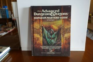 1983 Tsr Ad&d Dungeon Masters Guide 2011 Cover - 8th Printing Nm / Gygax D&d