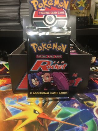 Pokemon Team Rocket Booster Pack From Fresh Factory Box