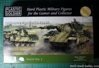 15mm Plastic Soldier Company German WWII Panther Tank 5 - Pack 3