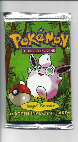 1999 Pokemon Jungle Booster Pack Wigglytuff Wotc Rare