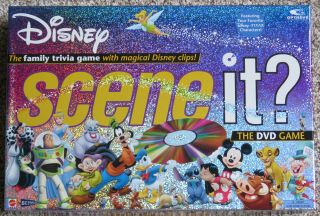 Complete Scene It Disney Dvd Family Trivia Board Game 1st Edition 2004,