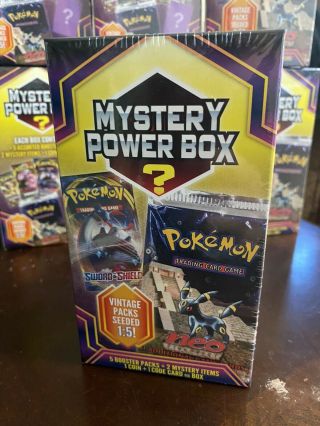 Pokemon Mystery Power Box 5 Booster Packs Vintage Packs? 2020 Fast Ship 3