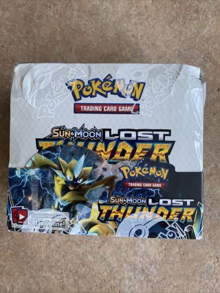 2 X Lost Thunder Booster Box - Factory - Pokemon Tcg Sun & Moon In Hand