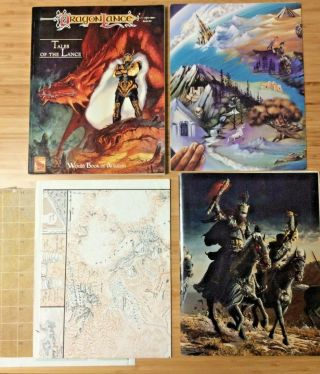 Tsr Ad&d - Dragonlance Tales Of The Lance Box Set (1074) - 95 Complete / Uncut
