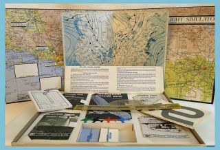 Apr Aero Products Research Flight Simulator Board Game Complete 1965