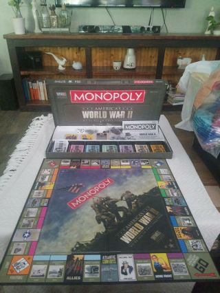 Monopoly World War Ii Hasbro Board Game " We Are All In This Together " Ww2 C.  2012