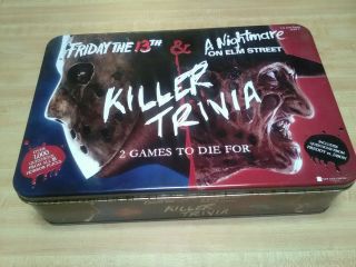 Killer Trivia Friday The 13th & A Nightmare On Elm Street Board Game Card Game