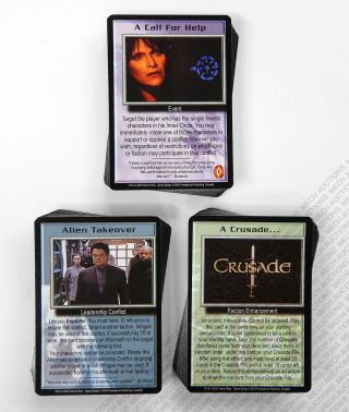 Babylon 5 Ccg Crusade Complete Set Of 41 Rare R2 Cards 50 Uncommon 50 Common M/n