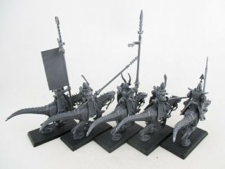 Cold One Knights [x5] Dark Elves [Warhammer] Assembled 2