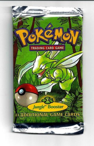 1999 Pokemon Jungle Booster Pack Scyther Wotc Rare