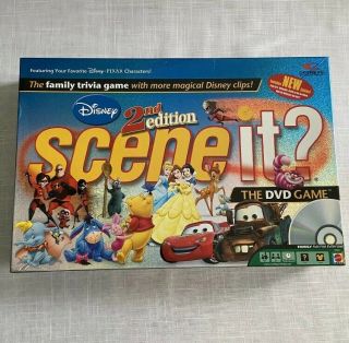 Disney Scene It? 2nd Edition Game Mattel 2007 Dvd Board Game