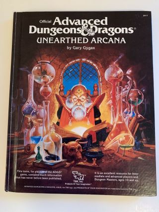 Ad&d 1st Ed Hardback - Unearthed Arcana -