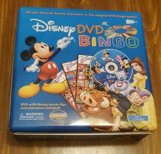 Disney Dvd Bingo (mattel) Complete Tin