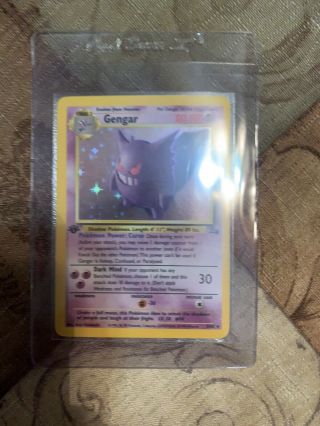 Gengar Holographic 1st Edition 5/64 – Pokémon Card Fossil Set Rare 3