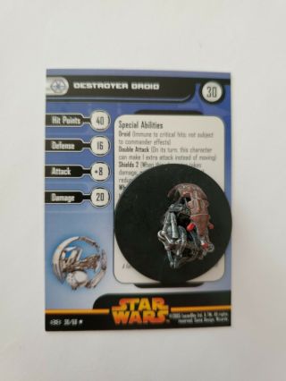Destroyer Droid - 30 Star Wars Miniatures » Revenge Of The Sith Rare