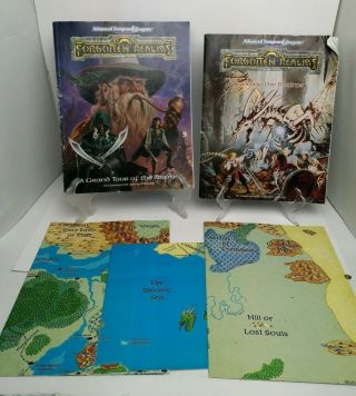 Ad&d 2e Forgotten Realms A Grand Tour Of The Realms And Running Realms With Maps