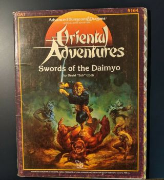 Oa1 Oriental Adventures Swords Of The Daimyo Advanced Dungeons & Dragons 9164