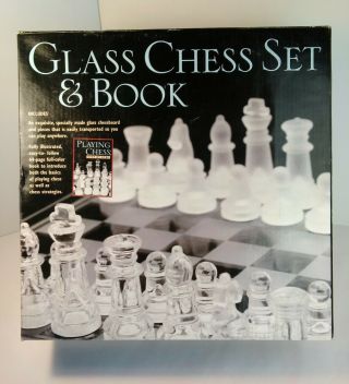 Glass Chess Set And Instruction Book - Mud Puddle Books
