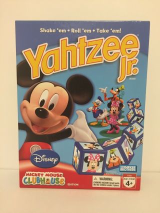 Yahtzee Jr.  Disney Mickey Mouse Clubhouse Edition Board Game Complete
