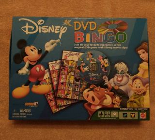 Disney Dvd Bingo (mattel) Family Fun - Complete - Ships Fast