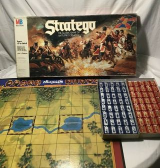 Stratego Vintage 1986 The Classic Board Game Of Battlefield Strategy By Mb