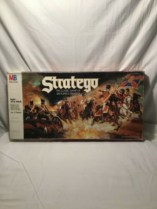 Stratego VINTAGE 1986 The Classic BOARD Game of Battlefield Strategy by MB 2