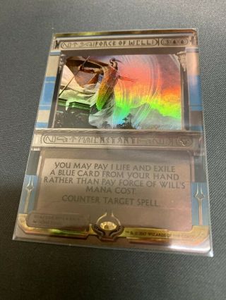 Magic The Gathering Mtg Amonkhet Invocation Force Of Will Masterpiece Foil