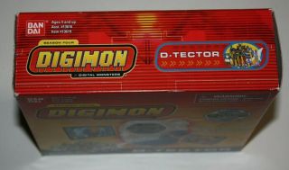 2002 BANDAI Digimon Digivice D - Scanner D - Tector Blue and white Open Box Eng. 3