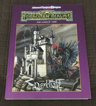 Ad&d Dungeons & Dragons Forgotten Realms Darkhold Game Accessory For Castles