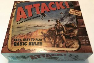 Attack - Attack - Eagle Games - Ww2 Board Game - Vg Cond.  - 100 Complete