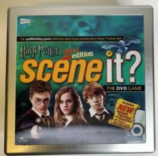 Harry Potter Scene It? The Dvd Board Game 2007 2nd Edition Tin Complete
