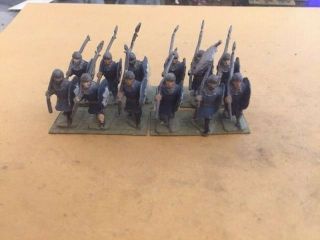 25mm Metal Medieval Men At Arms With Pikes 12 Count