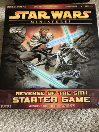 Star Wars Miniatures Revenge Of The Sith Starter Board Game Rebel Storm Clone