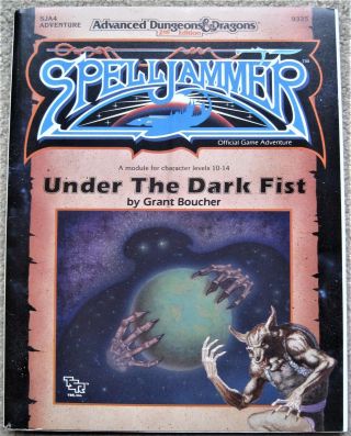 Spelljammer Under The Dark Fist Ad&d Tsr With Map