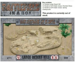 Large Desert Hill - Near,  Out Of Print Battlefield In A Box Gale Force 9