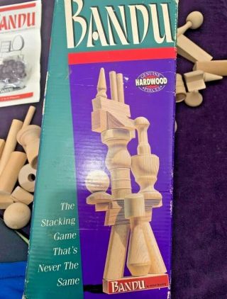 Bandu The Stacking Game That’s Never The Same 1991 Milton Bradley Vintage